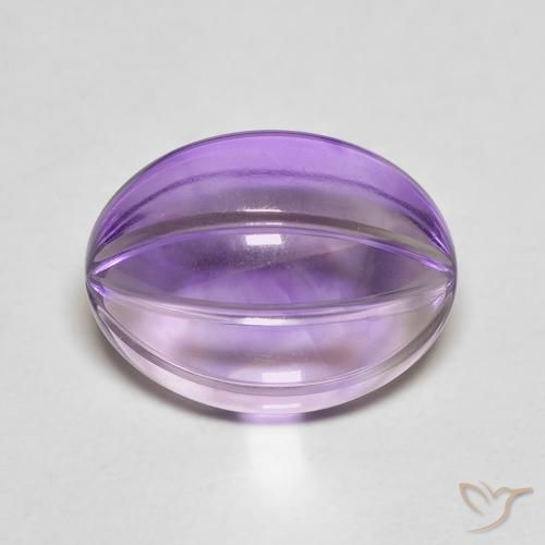 5.39ct 자연스러운 딥 바이올렛 자수정, 타원형, 투명한