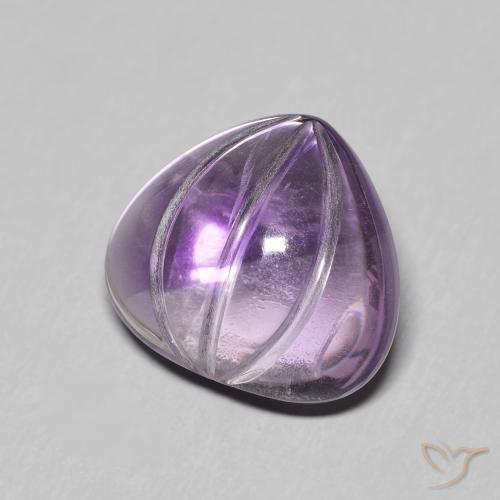 5.56캐럿 천연 Medium Light Purplish-Violet 자수정, 배 모양, 투명한