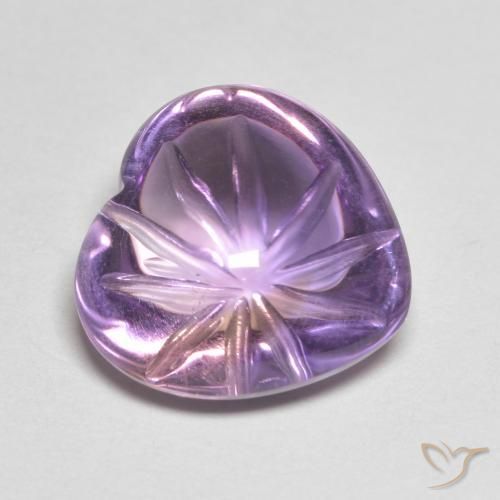 6.90ct 자연스러운 상그리아 바이올렛 자수정, 마음, 투명한