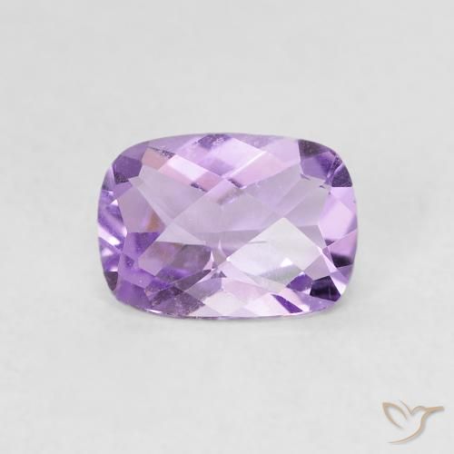 0.77ct 자연스러운 분홍빛이 도는 보라색 자수정, 방석, VVS