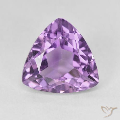 3.17ct 자연스러운 미디엄 퍼플리쉬 바이올렛 자수정, 일조, VVS-VS
