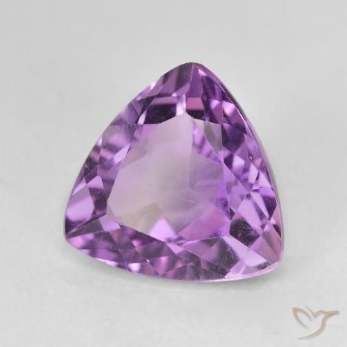 3.20캐럿 천연 Medium Light Purplish-Violet 자수정, 일조, VVS-VS