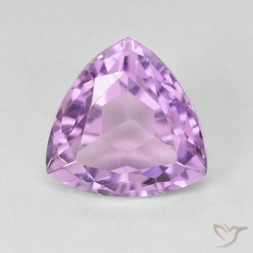 3.37ct 자연스러운 미디엄 핑크 바이올렛 자수정, 일조, VVS-VS