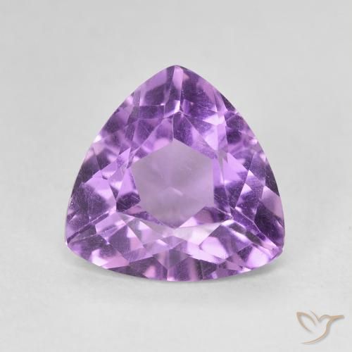 2.75ct 자연스러운 미디엄 바이올렛 자수정, 일조, VVS-VS