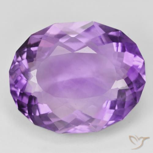 31.19ct 자연스러운 비비드 바이올렛 자수정, 타원형, VVS