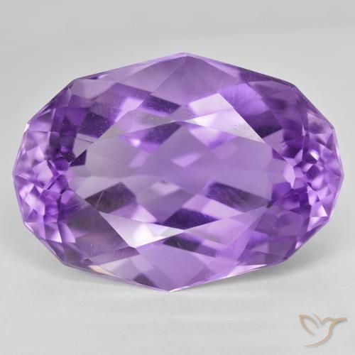 54.55ct 자연스러운 미디엄 바이올렛 자수정, 타원형, VVS-VS