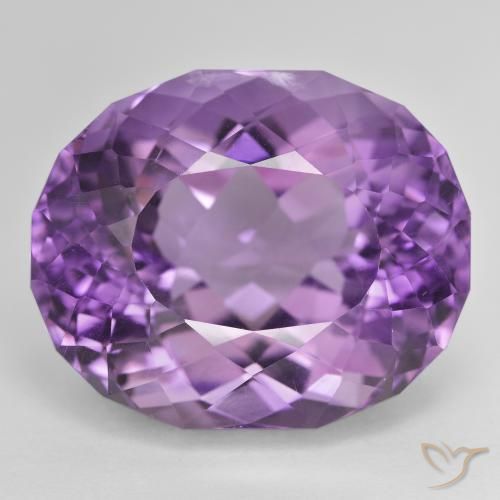 37.96ct 자연스러운 보라색 보라색 자수정, 타원형, VVS-VS