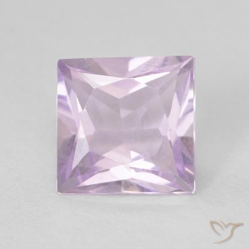 0.93ct 자연스러운 라이트 마젠타 자수정, 정사각형, VVS