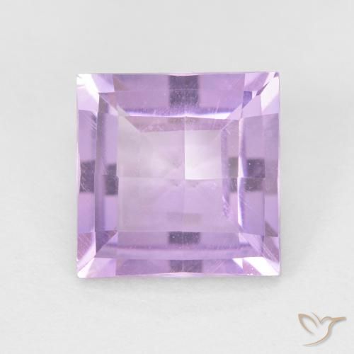 1.71ct 자연스러운 라이트 핑크빛이 도는 바이올렛 자수정, 정사각형, VVS