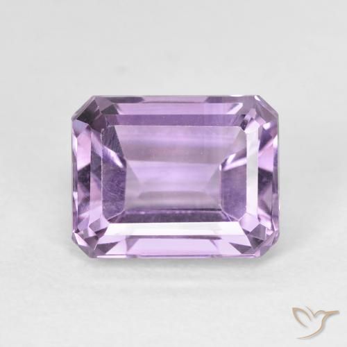 2.64ct 자연스러운 미디엄 바이올렛 자수정, 에메랄드 컷, VVS-VS