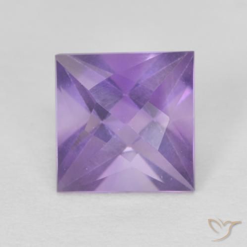 1.14ct 자연스러운 미디엄 바이올렛 자수정, 정사각형, VVS-VS