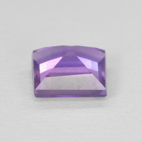 0.37캐럿 천연 분홍빛이 도는 보라색 자수정, 정사각형, VVS-VS