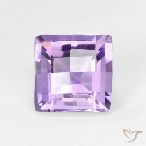1.66ct 자연스러운 미디엄 바이올렛 자수정, 정사각형, VVS