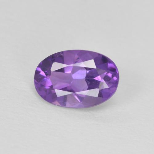 0.43ct 자연스러운 Medium Light-Violet 자수정, 타원형, VS