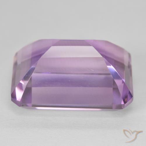 23.96캐럿 천연 Medium Light Purplish-Violet 자수정, 옥타곤 / 에메랄드 컷, VVS