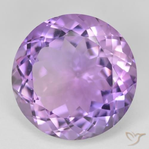 26.41캐럿 천연 Medium Light Purplish-Violet 자수정, 둥근, VVS