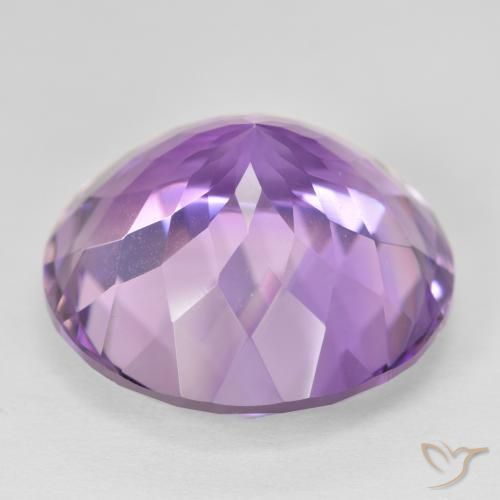 26.41캐럿 천연 Medium Light Purplish-Violet 자수정, 둥근, VVS