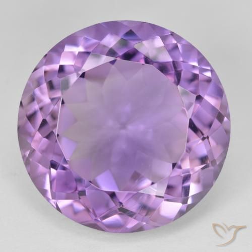 26.62ct 자연스러운 미디엄 바이올렛 자수정, 둥근, VVS-VS