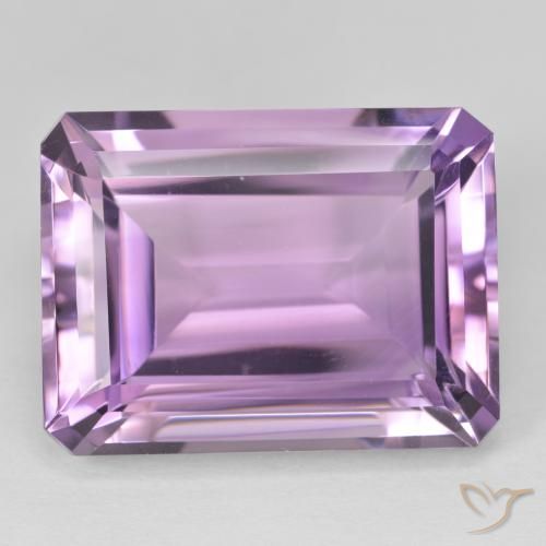 23.19ct 자연스러운 보라색 보라색 자수정, 에메랄드 컷, VVS