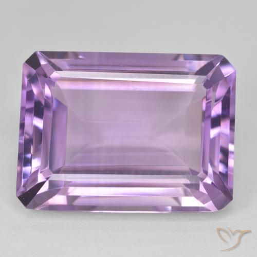 22.52ct 자연스러운 딥 바이올렛 자수정, 에메랄드 컷, VVS