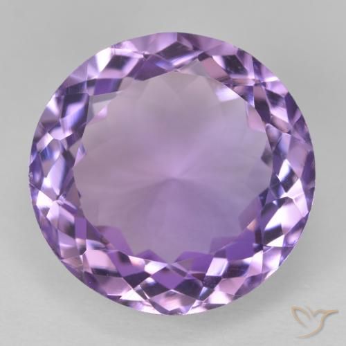 13.96ct 자연스러운 미디엄 바이올렛 자수정, 둥근, VVS