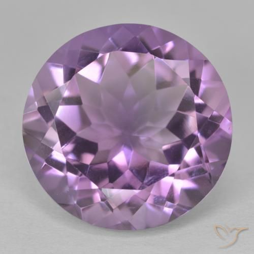 13.34ct 자연스러운 미디엄 바이올렛 자수정, 둥근, VVS