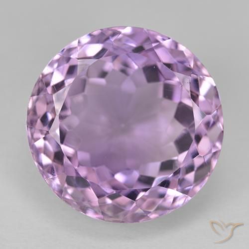 13.95ct 자연스러운 라이트 마젠타 자수정, 둥근, VVS-VS