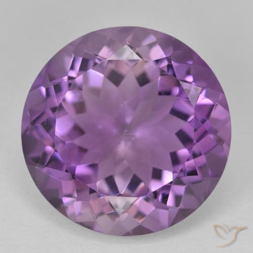 13.24ct 자연스러운 미디엄 바이올렛 자수정, 둥근, VVS