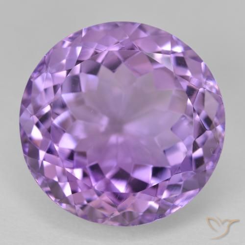 15.16ct 자연스러운 미디엄 바이올렛 자수정, 둥근, VVS