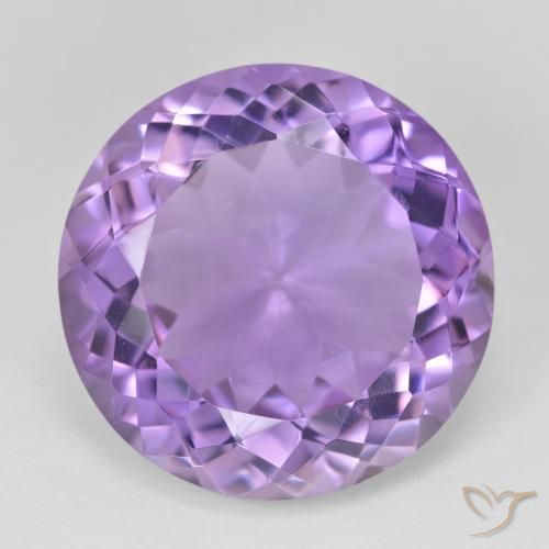 22.21ct 자연스러운 미디엄 바이올렛 자수정, 둥근, VVS-VS
