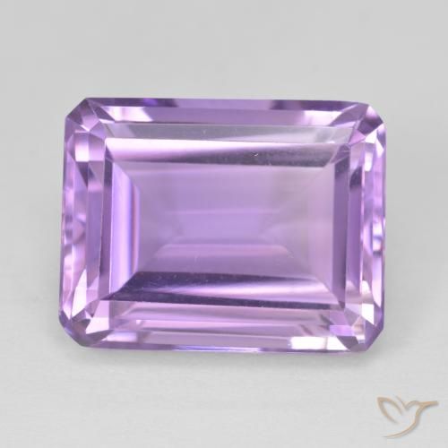 19.93ct 자연스러운 미디엄 바이올렛 자수정, 에메랄드 컷, VVS-VS