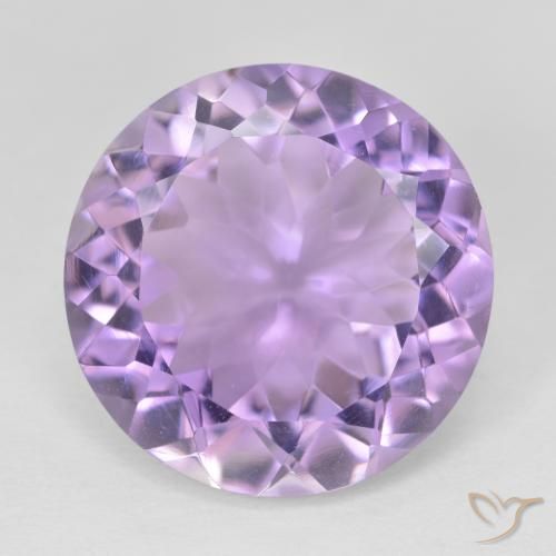 11.38ct 자연스러운 미디엄 바이올렛 자수정, 둥근, VVS-VS