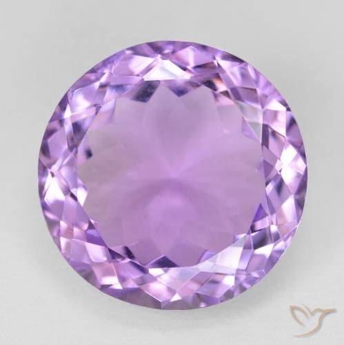 13.48ct 자연스러운 미디엄 바이올렛 자수정, 둥근, VVS-VS