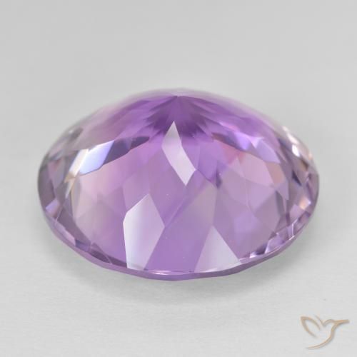 23.46캐럿 천연 Medium Light Purplish-Violet 자수정, 둥근, VVS