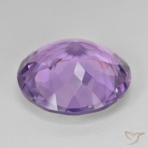22.72캐럿 천연 Medium Light Purplish-Violet 자수정, 둥근, VVS