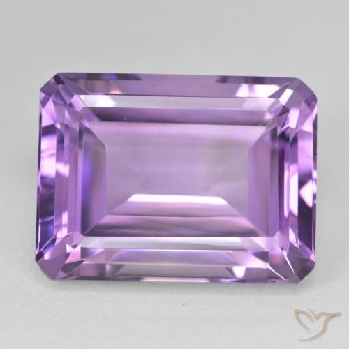 24.08ct 자연스러운 인텐스 바이올렛 자수정, 에메랄드 컷, VVS-VS