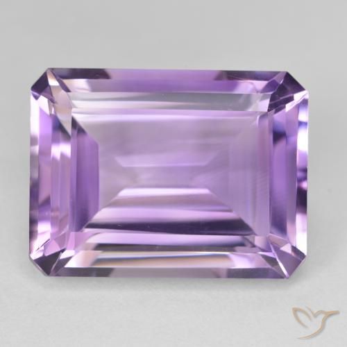 22.65ct 자연스러운 보라색 보라색 자수정, 에메랄드 컷, VVS-VS
