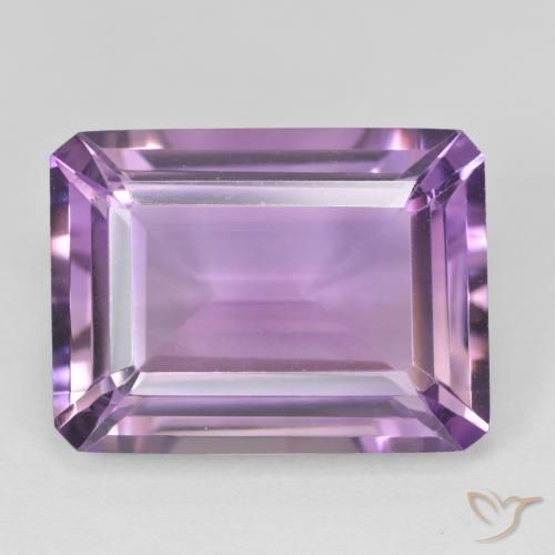 19.16ct 자연스러운 보라색 보라색 자수정, 에메랄드 컷, VVS