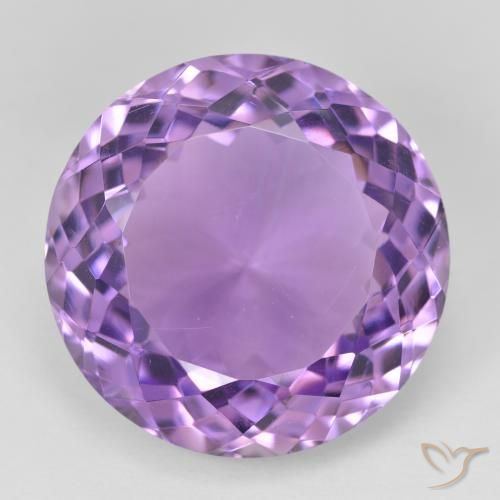 26.15ct 자연스러운 미디엄 바이올렛 자수정, 둥근, VVS