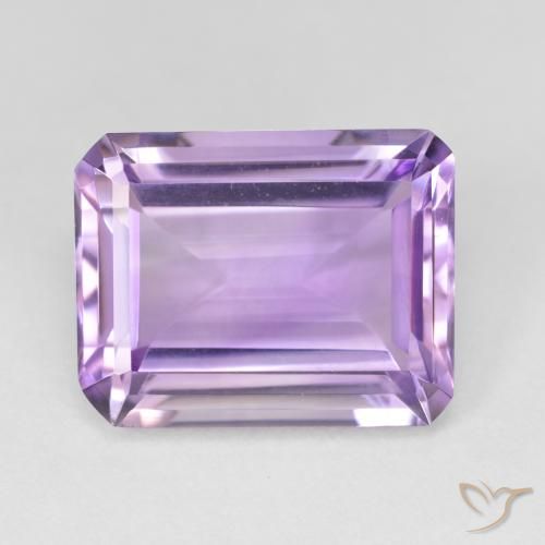16.51ct 자연스러운 아이리스 바이올렛 자수정, 에메랄드 컷, 투명한
