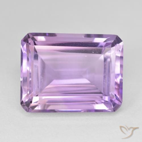 19.33ct 자연스러운 미디엄 바이올렛 자수정, 에메랄드 컷, VVS-VS