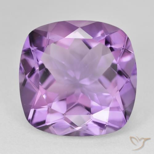 19.07ct 자연스러운 미디엄 바이올렛 자수정, 방석, VVS