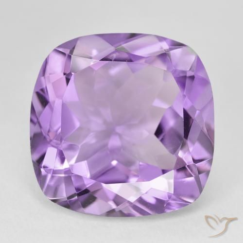 20.37ct 자연스러운 미디엄 바이올렛 자수정, 방석, VVS