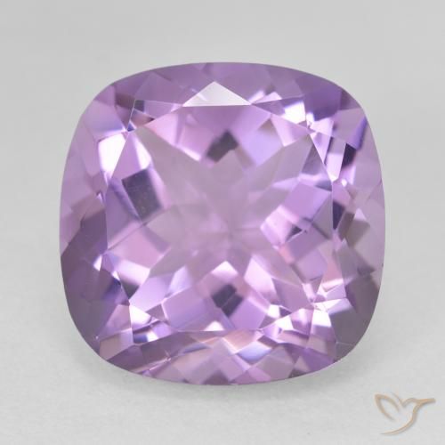 12.45ct 자연스러운 미디엄 바이올렛 자수정, 방석, VVS