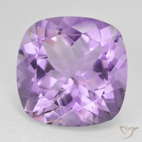 12.55ct 자연스러운 미디엄 바이올렛 자수정, 방석, VS
