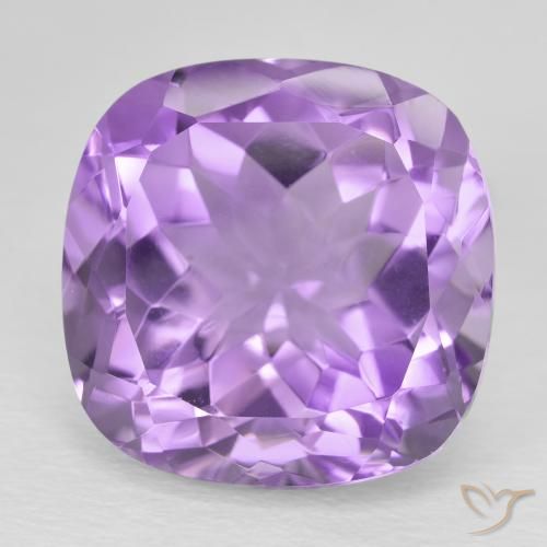 13.55ct 자연스러운 분홍빛이 도는 보라색 자수정, 방석, VVS