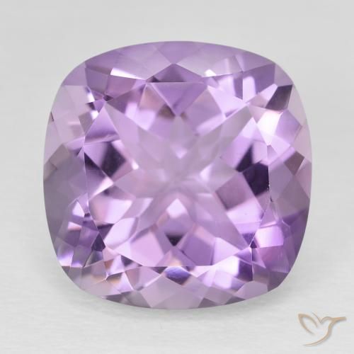 11.50ct 자연스러운 분홍빛이 도는 보라색 자수정, 방석, VVS