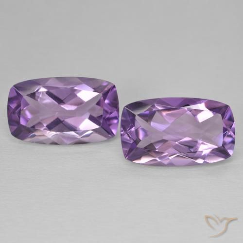 11.98ctw 자연스러운 Medium Light Purplish-Violet 자수정, 방석, VVS