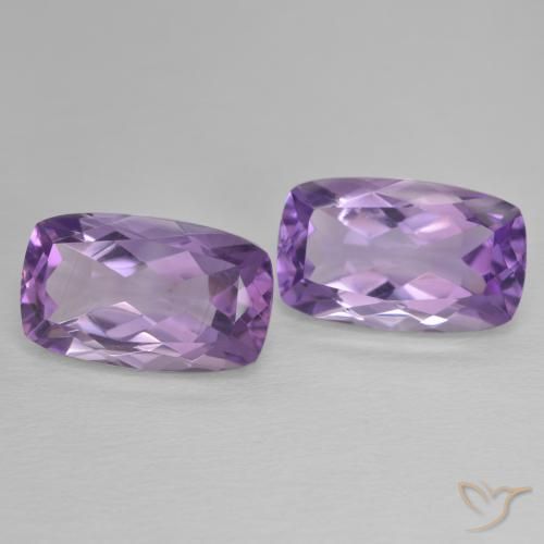 12.80캐럿 천연 Medium Light Purplish-Violet 자수정 보석, 방석, VVS