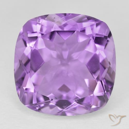 21.72ct 자연스러운 미디엄 퍼플리쉬 바이올렛 자수정, 방석, VVS-VS